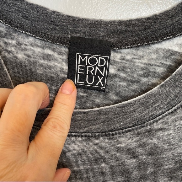 Modern Luxe Burnout High Low Hem T Shirt Size M - Picture 10 of 10